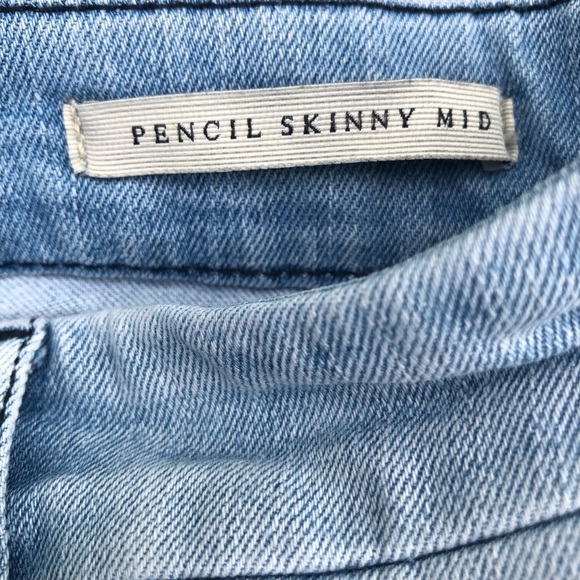 GUESS LOS ANGELES Distressed Lightwash Ripped Skinny Jeans Size 26 - Picture 4 of 5